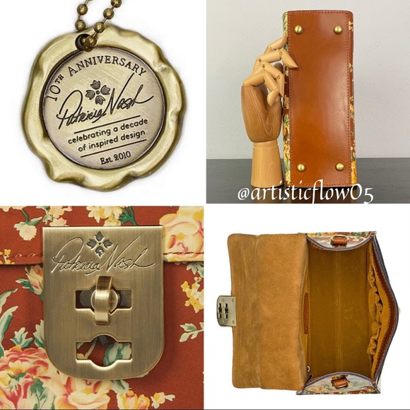 NEW! Vintage Botanical Collection Chauny Satchel - Picture 7 of 9